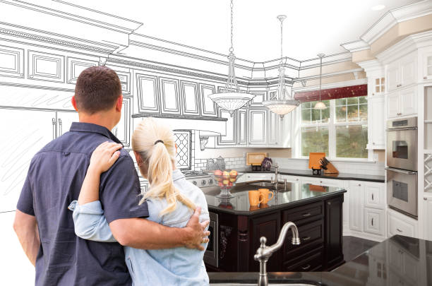 Custom kitchen cabinets installed in a Richwood home